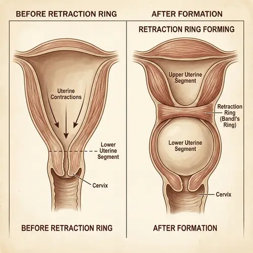 Labor Process: Formation of Retraction Ring & Uterus Contractions