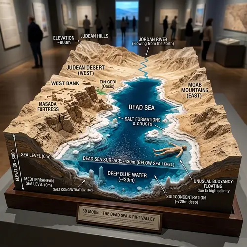 Explore Dead Sea: Salt Formations & Deep Blue Water