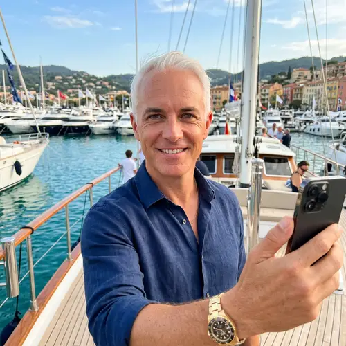 Rich Man's Selfie on a Boat | Natural Look