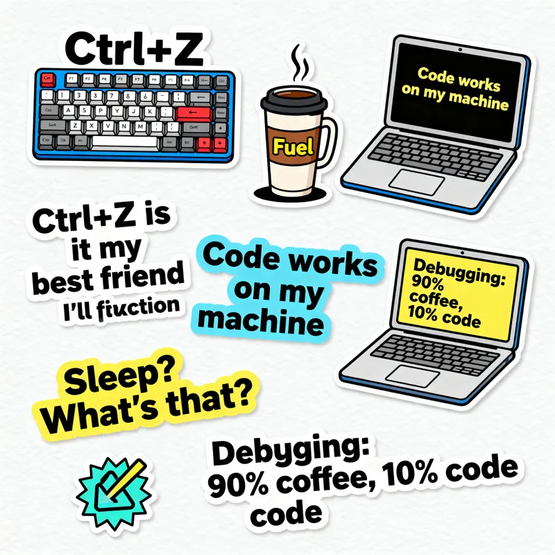 Funny Stickers for Programmers