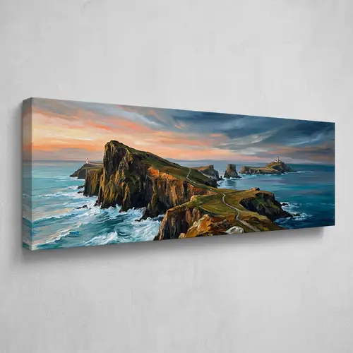 16x48 Inch Acrylic Canvas Painting Recreate