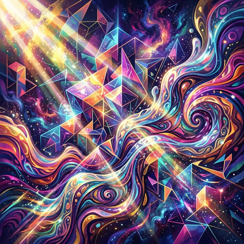 Vibrant Digital Art: A Futuristic Masterpiece