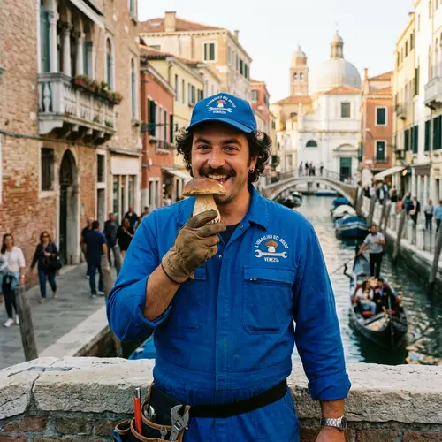 Italian Plumber Eating Mushroom: Fun & Quirky Character Design