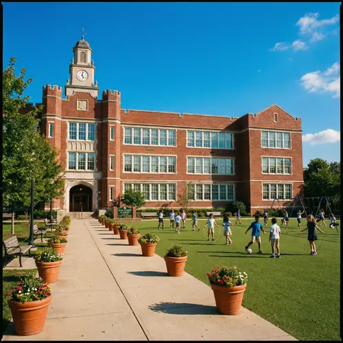 Vibrant Traditional School Campus for Diverse Learning