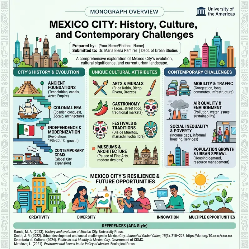 Mexico City: History, Culture, & Contemporary Challenges - Monograph in APA Format