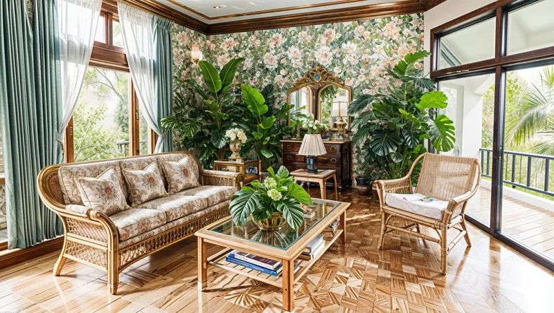 Tropical Living Room Design Inspiration