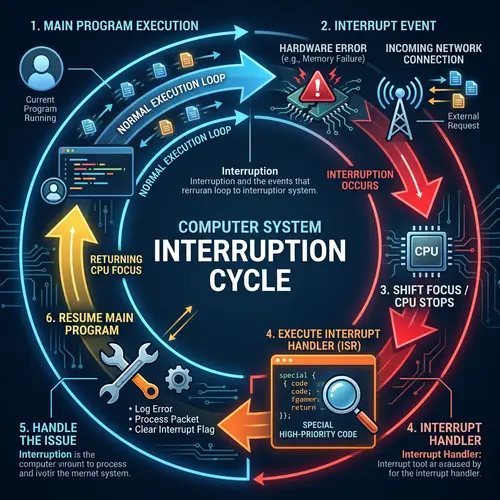 Interruption Cycle: Computer System Algorithmic Process