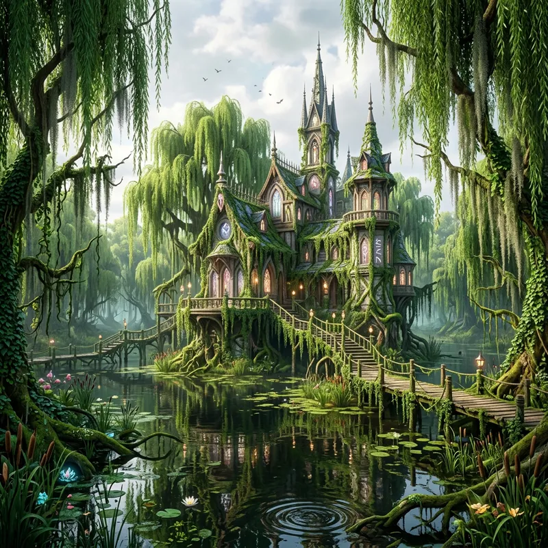 Enchanting Magical Swamp & Academy of Magic | Daylight Scene