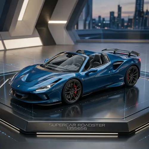 3D Model of Supercar Roadster - Create Yours Now