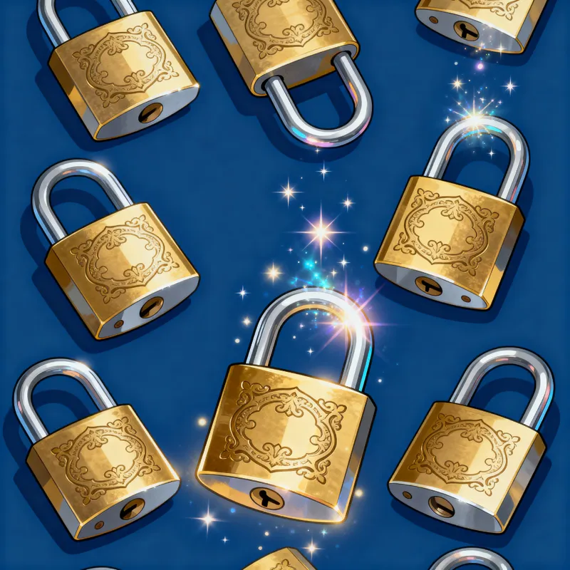 Dynamic Padlock Unlocking Spritesheet Animation