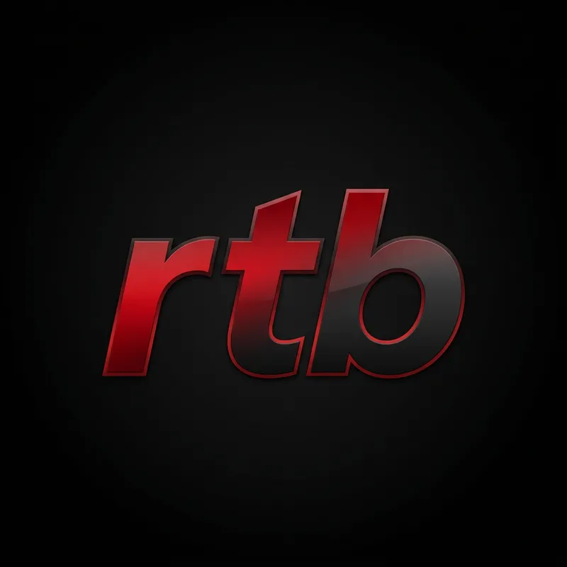 RTB Logo Design - Black and Red Gradient RTB Logo Design - Black and Red Gradient