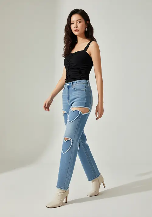 Stylish Portrait of a Young East Asian Woman