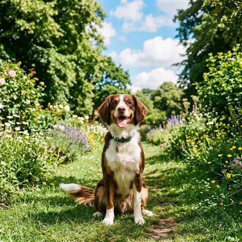Medium-Sized Domestic Dog | Happy Canine in Green Park