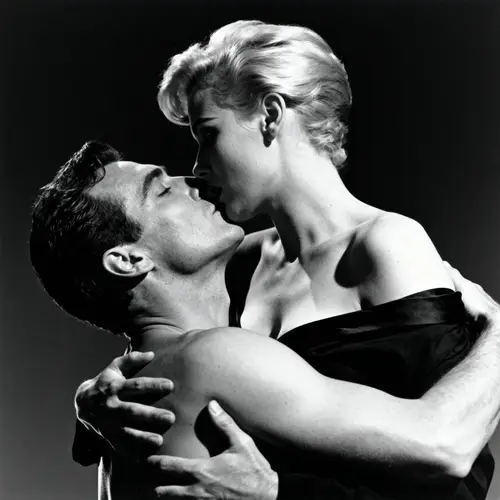 Passionate Embrace of a Pop Artist and Australian Star