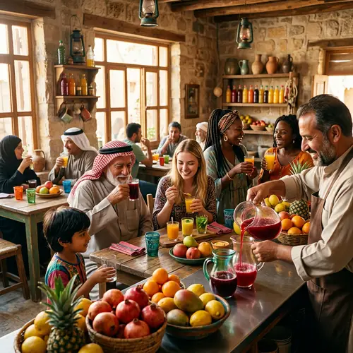 Traditional Village Cafe: Fresh Fruit Juices & Cozy Vibes