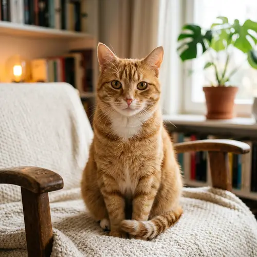 Adorable Cat Gazing Directly at You