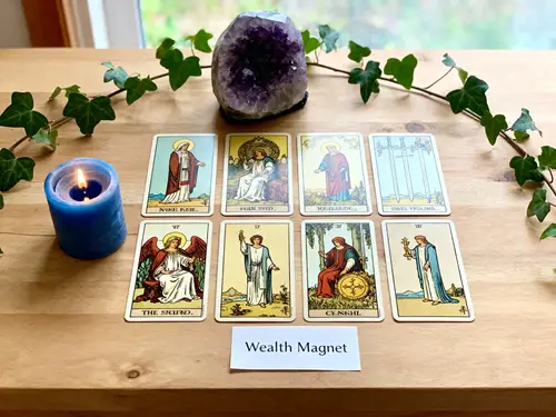 Mystical Tarot Reading Setup for Serenity