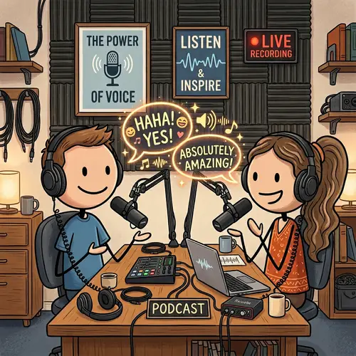 Stickman Podcast Fun: A Joyful Recording Session