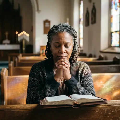 Prayer Images of a Black Woman Praying
