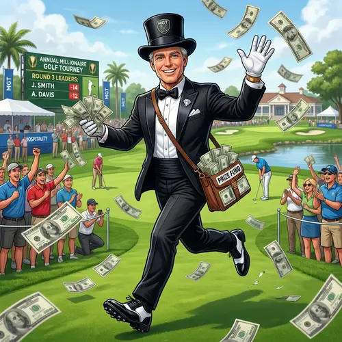 Millionaire Golf Mascot Maker - Custom Designs