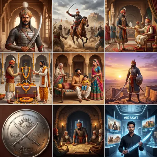 South Asian Rajput Warrior: Historical Images & Traditions