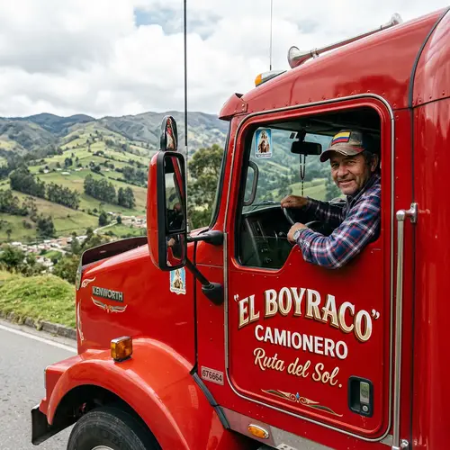 Boyaco camionero - Authentic Colombian Truck Driver