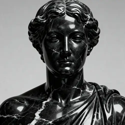 Transform Yourself into a Black Marble Statue
