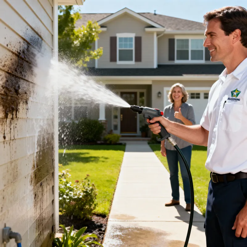Professional Pressure Washing Services in Action