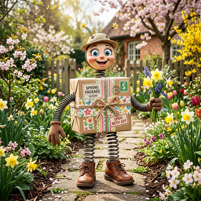 Fun Spring Package with Eyes and Arms