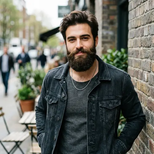 Handsome Saxy Thick Beard Boy