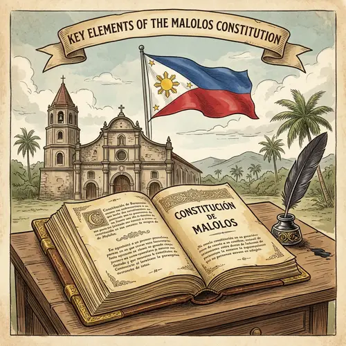 Malolos Constitution: Illustrated Key Elements and Symbols of Independence
