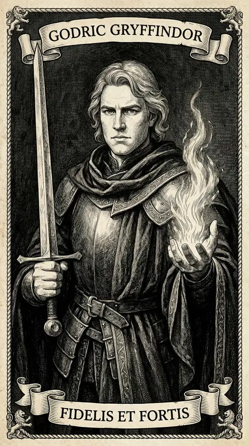 Godric Gryffindor Engraved Portrait Modification