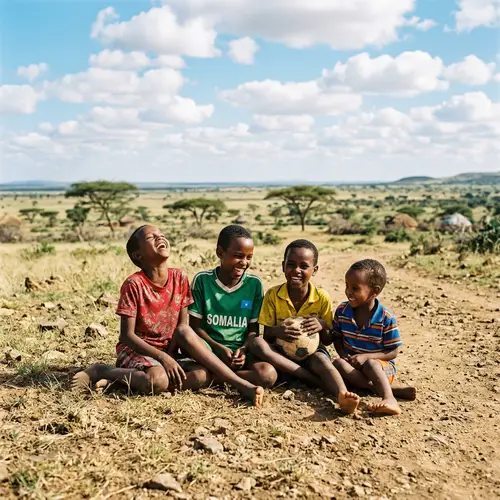Young Somali Boys Laughing Together | Heartwarming Scene