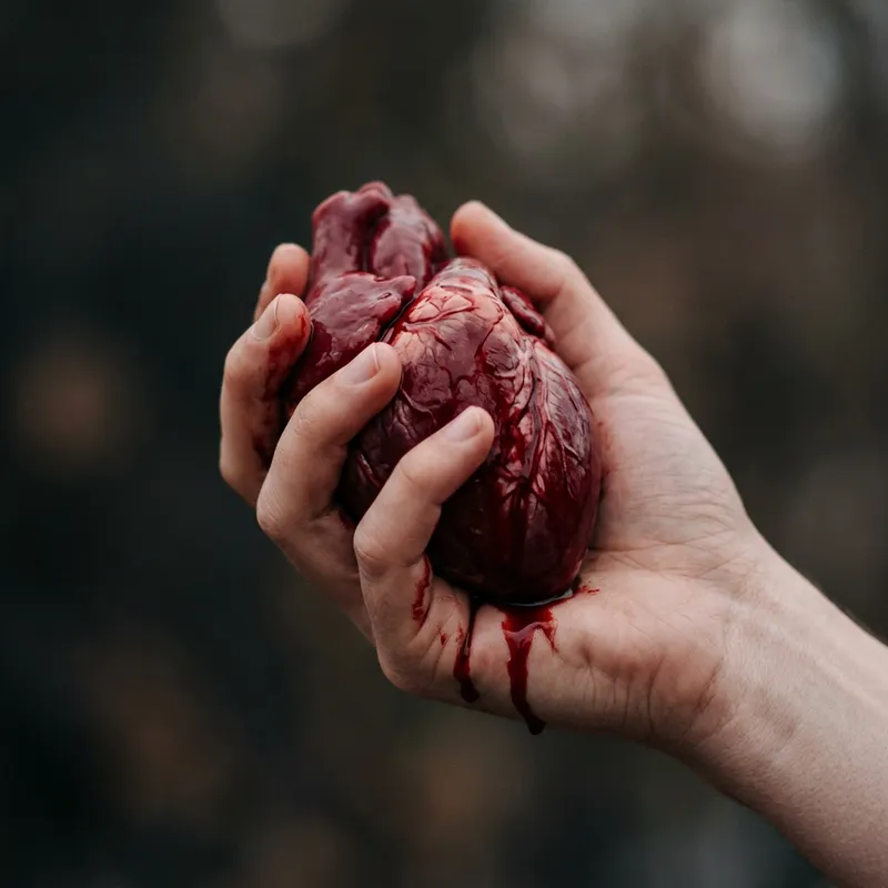 Gripping Heart Art - Expressive Human Emotion