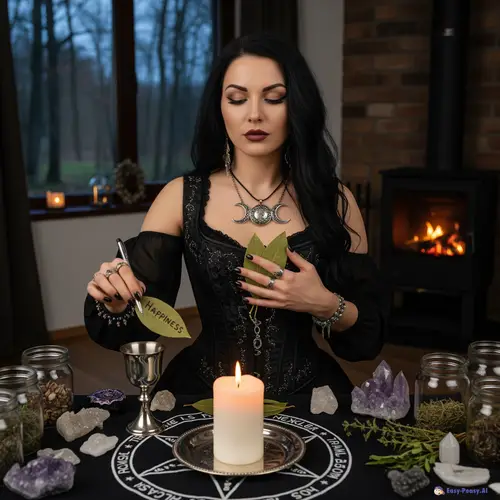 Mystical Witch Ritual: Manifesting Happiness