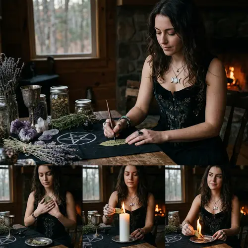 Mystical Witch Ritual: Manifesting Happiness
