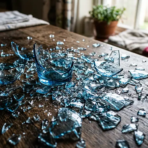 Shattered Water Glass Background