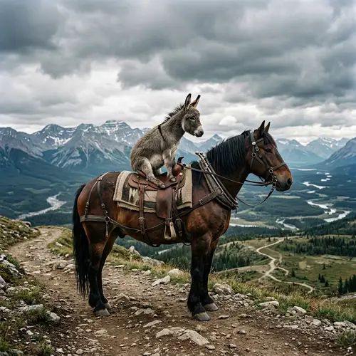 Donkey Sitting on Horse: A Tale of World Revenge