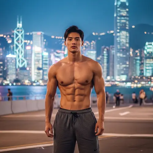 Charming East Asian Male in Vibrant Hong Kong