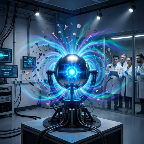 Super Magnetic Phenomenon: Blue Light & Floating Objects