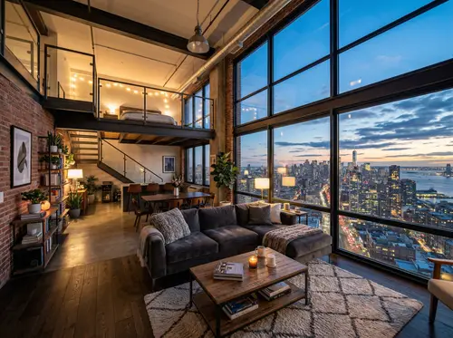 Urban Sky Chic Loft: Modern City Living