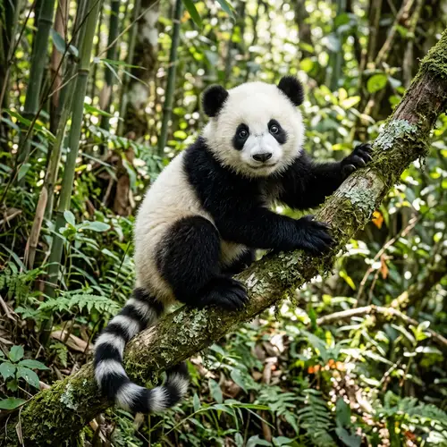 Imaginative Monkey Panda Creature