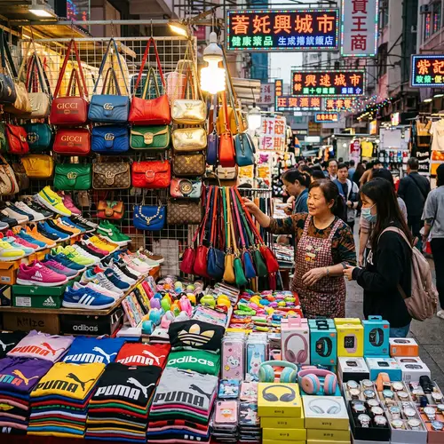 Chinese Imitation Goods in Vibrant Style
