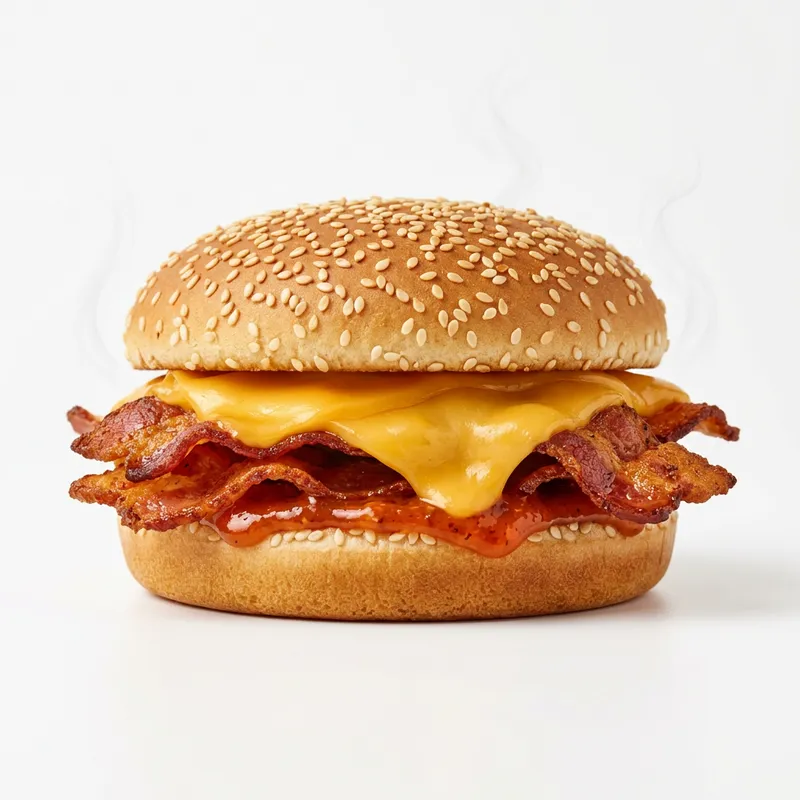 Ultra-Realistic Burger Sandwich Photo