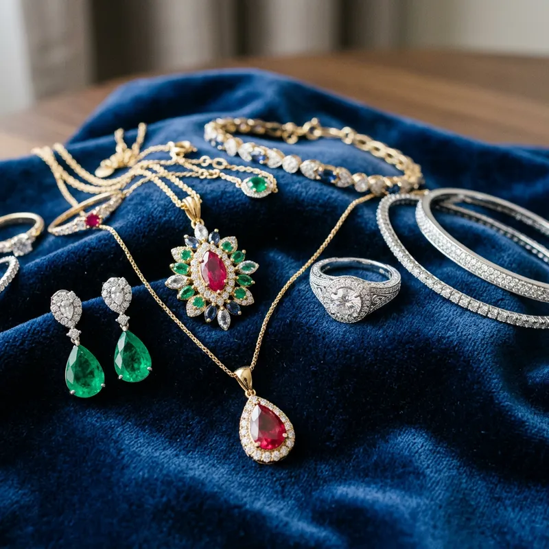 Opulent Jewelry Collection: Gemstones, Diamonds & Craftsmanship