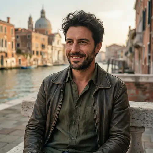 Elegant Portrait of an Italian Man in His 30s