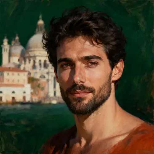 Elegant Portrait of an Italian Man in His 30s