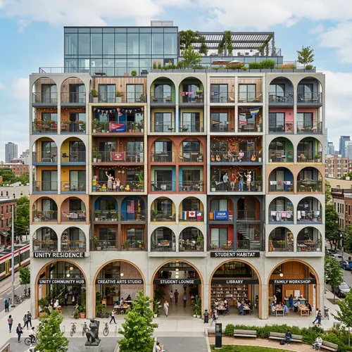 Modular Residential Building for Students and Families | Unique User-Expressed Units