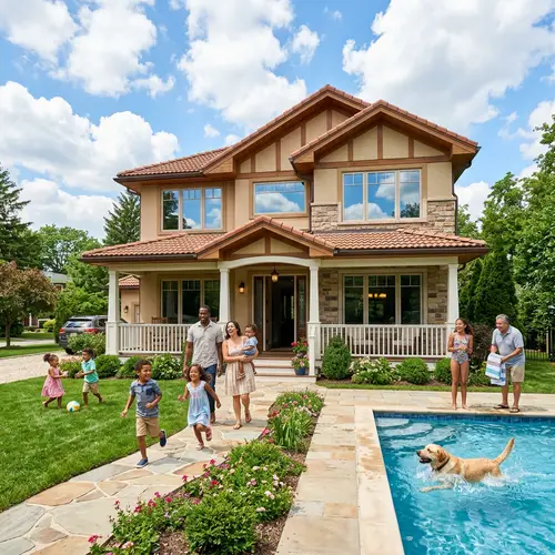 Diverse Family Dream House | Lush Green Setting