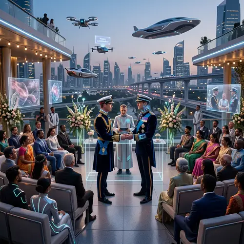 Futuristic Wedding with Earl of Wessex - Royal Technology Blend